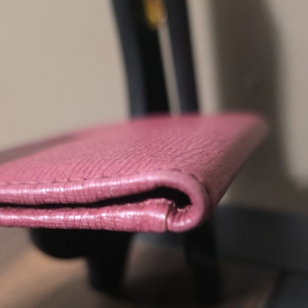 Gucci Rosso Ancora red and pink card/id Bifold Holder - Picture 12 of 12